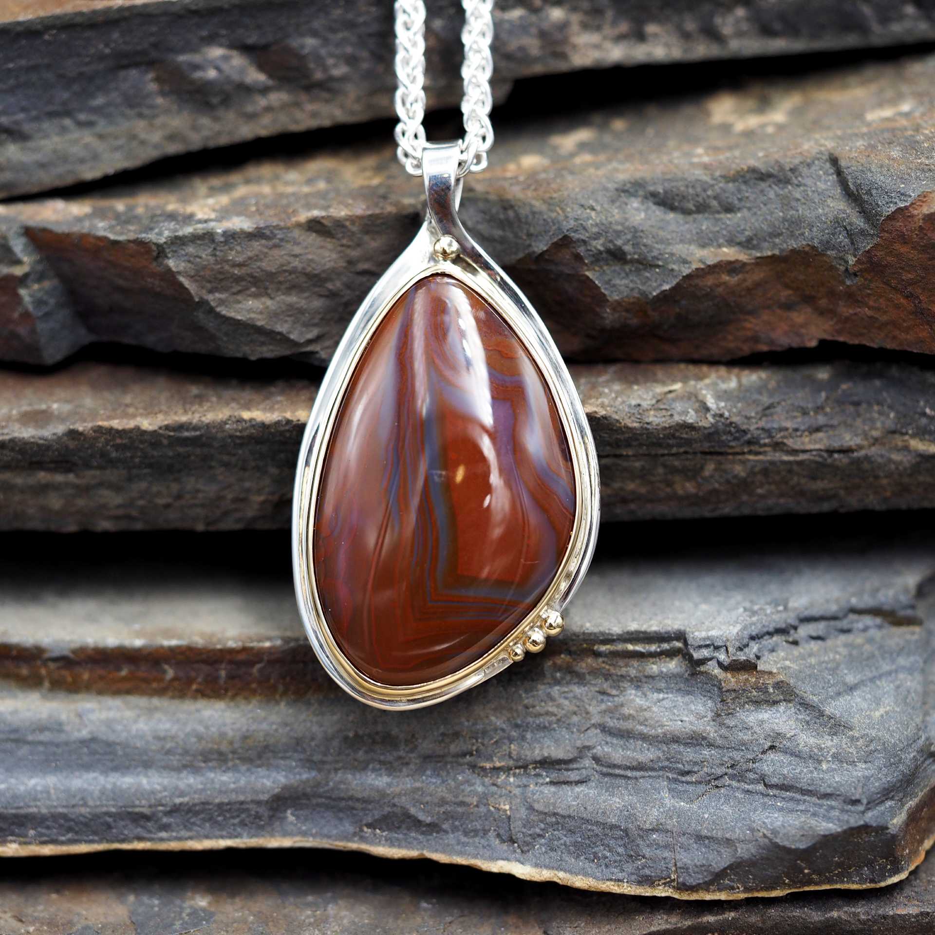 Lake superior agate necklace store